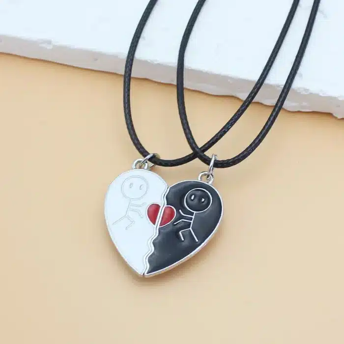 Collier couple cuir 1