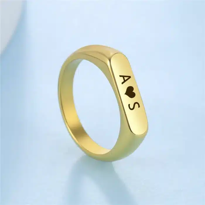Bague a graver couple 7