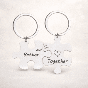 Porte clé couple tetris