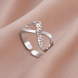 Bague de couple infini prénom
