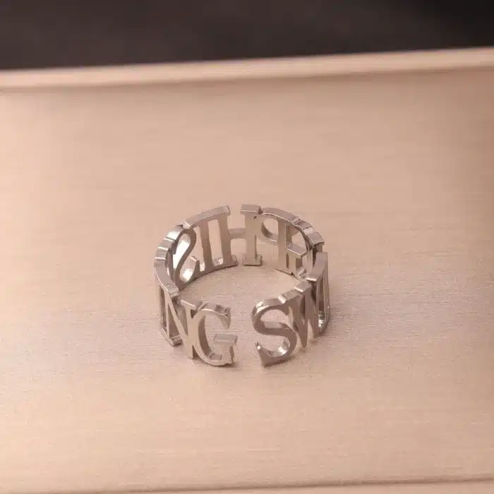Bague avec prenom couple 5