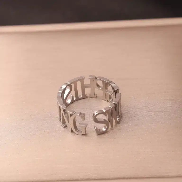 Bague avec prenom couple 5