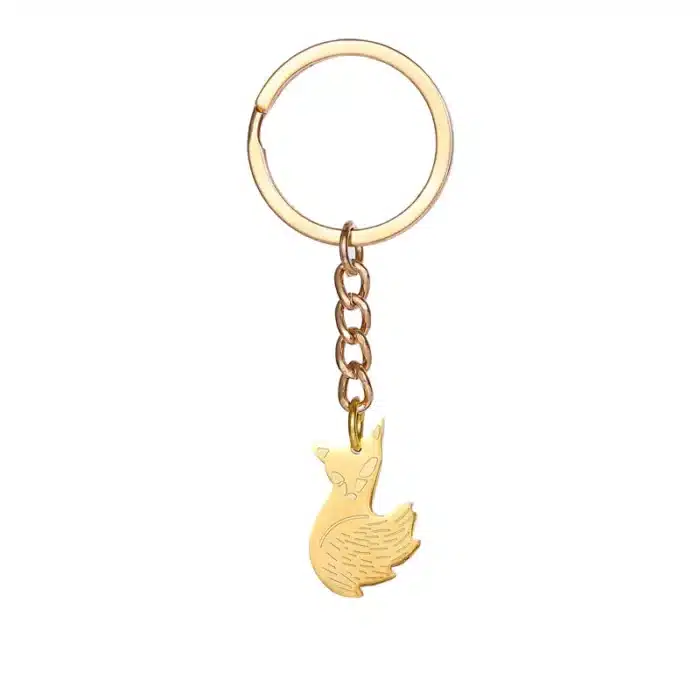 Porte clé couple de renard 6