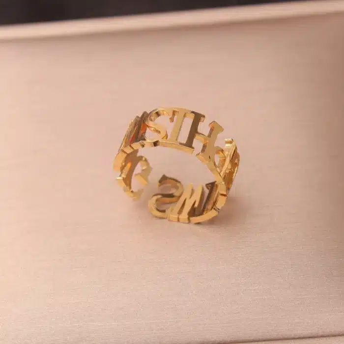 Bague avec prenom couple 4