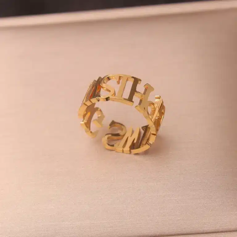 Bague avec prenom couple 4