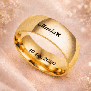 Bague couple avec gravure