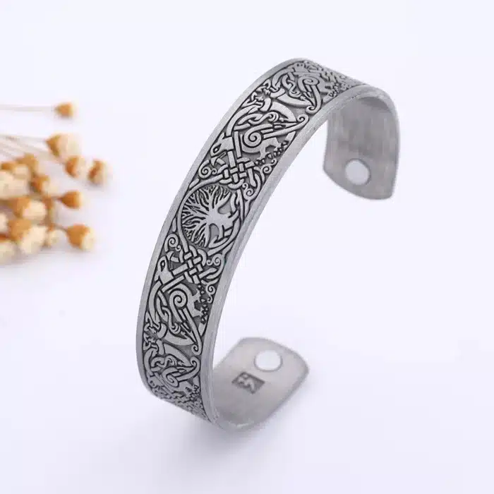 Bracelet argent arbre de vie couple 1