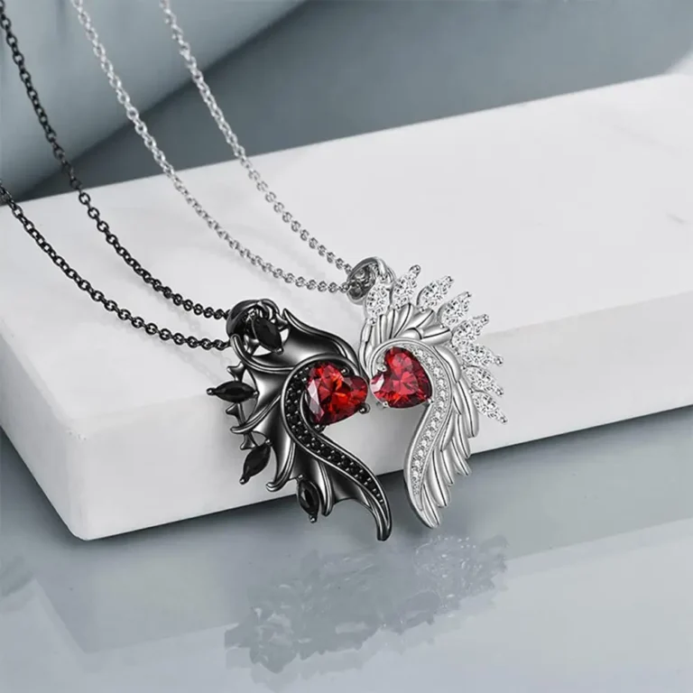 Collier couple ange démon 1