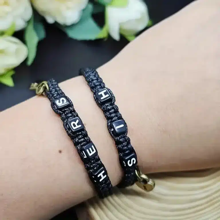 Bracelet cadenas et cle couple 2