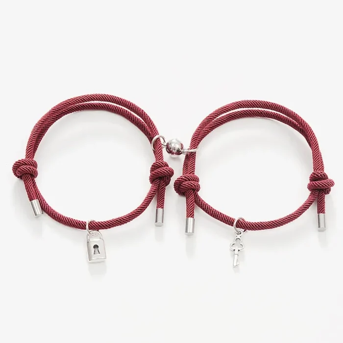 Bracelet couple clef 4