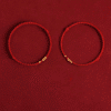Bracelet couple cordon rouge