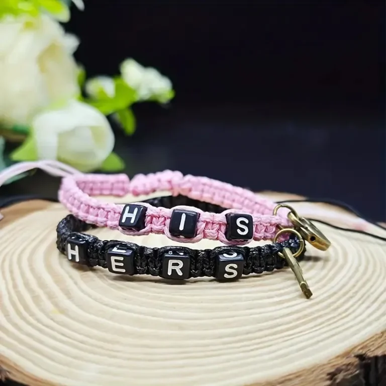 Bracelet cadenas et cle couple 3