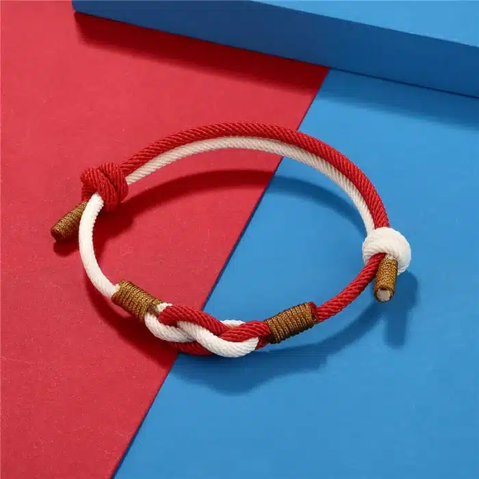 Bracelet cordon éternité couple 4