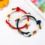 Bracelet cordon éternité couple 5