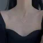 Collier couple cerf femme 2