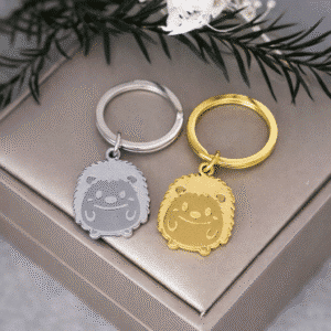 Porte clé couple herisson