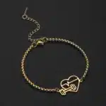 Bracelet couple coeur battant 1