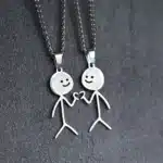 Cadeau collier couple Noel Bonhomme 3