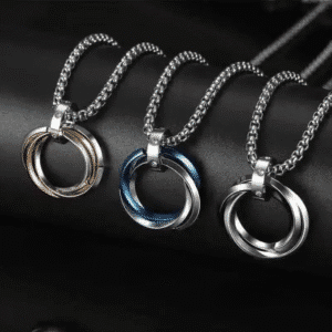 Collier anneaux couple K pop