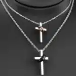 Collier couple croix 4