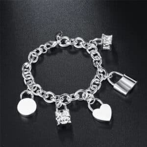 Bracelet cadenas couple femme