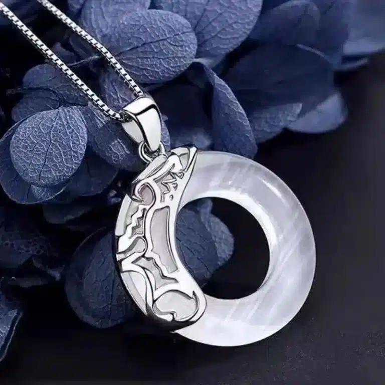 Cadeau collier couple rond 4