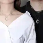 Cadeau collier couple rond 3