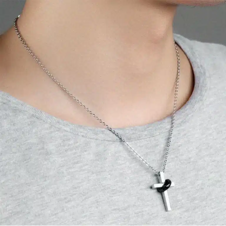 Collier couple croix 2