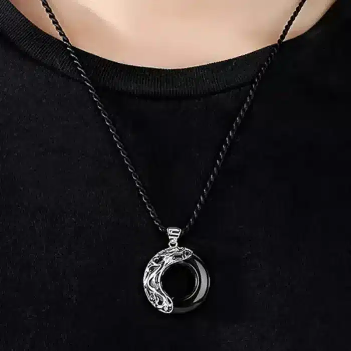 Cadeau collier couple rond 2