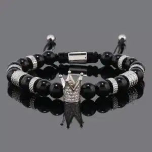 Bracelet couple couronne 7