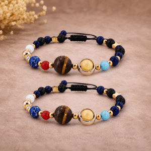 Bracelet couple distance en pierre