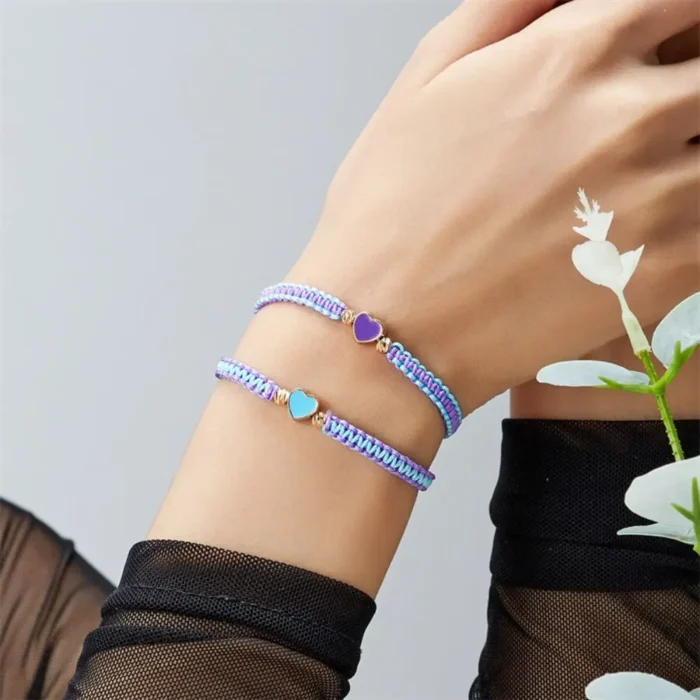 Bracelet coeur couple 5