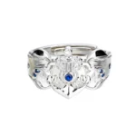 Bague ancre couple coeur 6