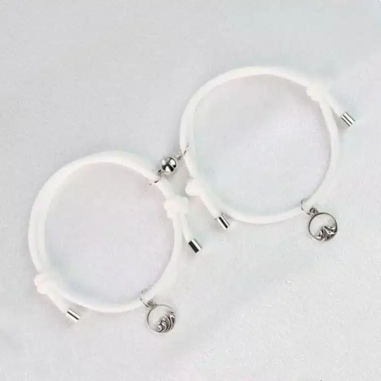 Bracelet blanc couple 1