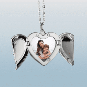 Collier de couple aile d ange en duo