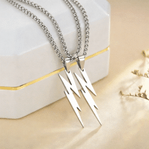 Collier couple argent original