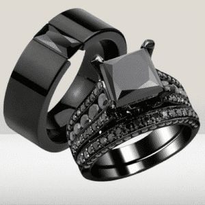 Bague couple pierre de lune