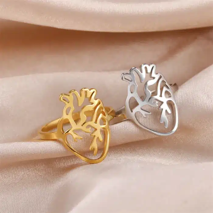 Bague coeur couple 5