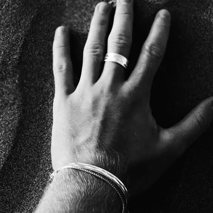 Bague de couple plate 3