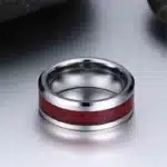Bague couple rouge male femelle 4