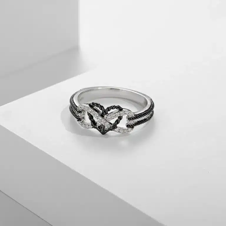 Bague Couple Coeur Infini Femme 1