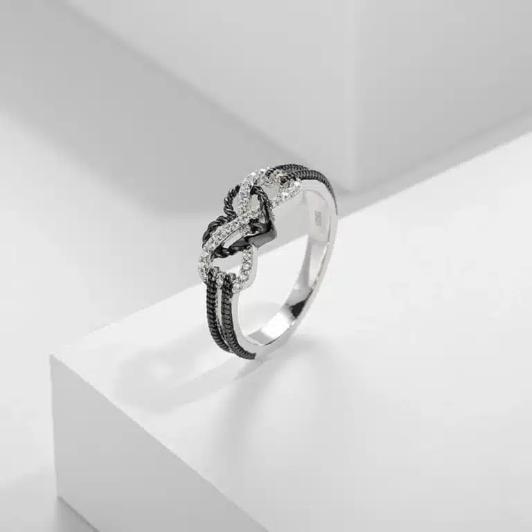 Bague Couple Coeur Infini Femme 2