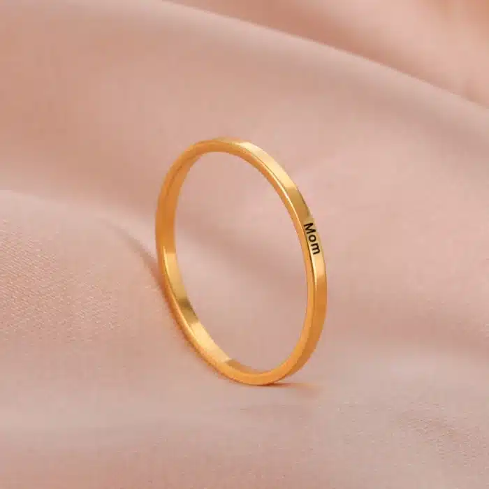 Bague promesse anneau personnalisé 4