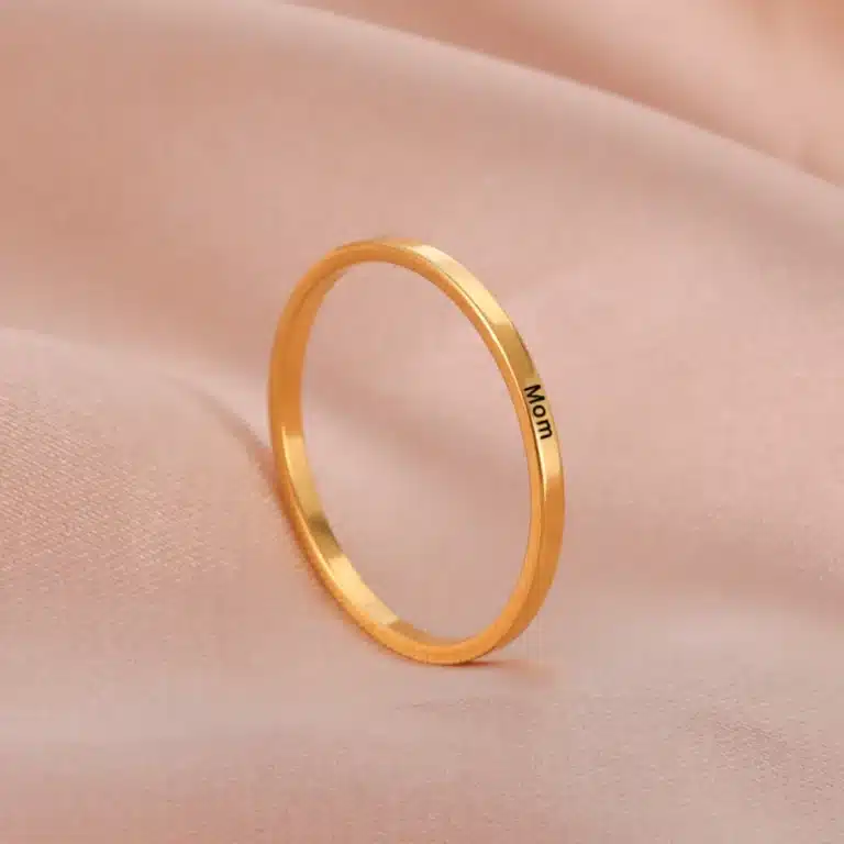 Bague promesse anneau personnalisé 4