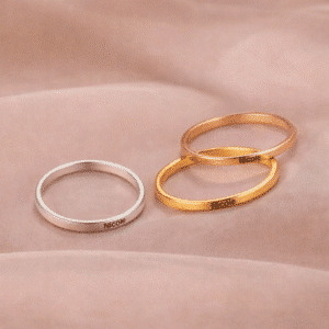 Bague promesse anneau personnalisé