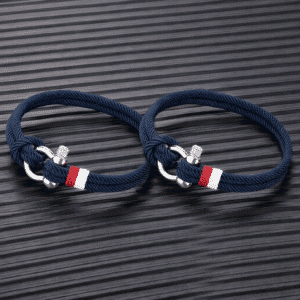 Bracelet couple bleu marine