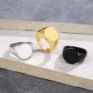 Bague couple personnalisée homme