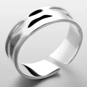 Bague de couple plate