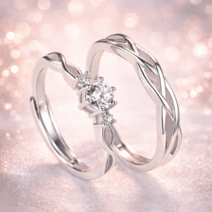 Bague couple qui se complete