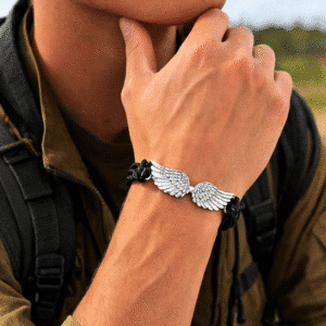 Bracelet couple aile homme